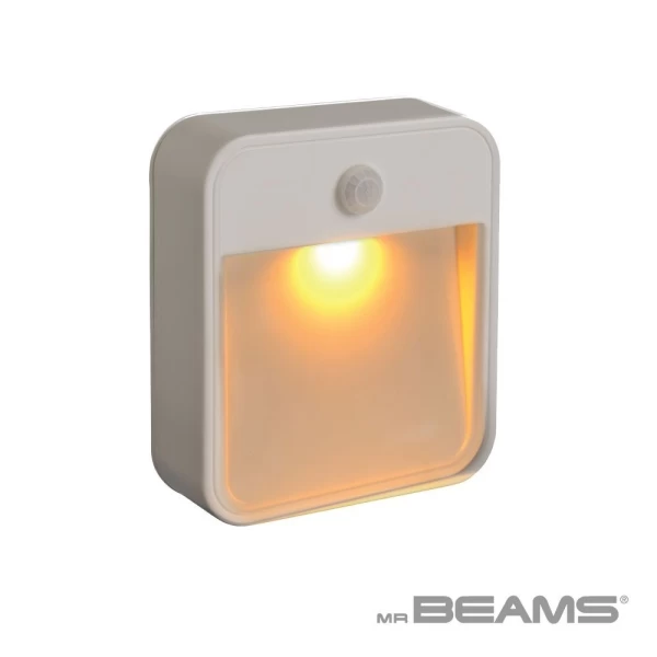 Beams MB720A 20 Lumen Amber LED Sleep Friendly Wireless Battery Powered Motion Sensing Nightlight, 3-Pack, White - Image 11