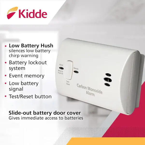 Kidde Carbon Monoxide Detector Alarm Compact 10 Year With Sealed Battery 10llco~p6425407