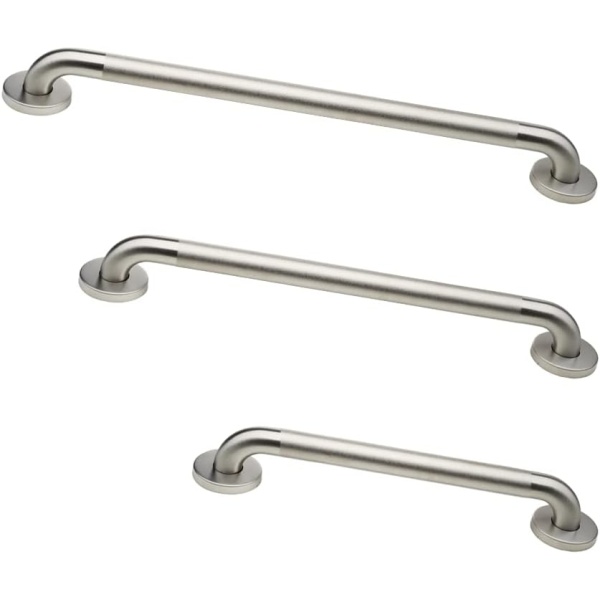 Grab Bar Bundle - ADA Compliance - Brushed Stainless, 1.5" Diameter - 18", 36", 42" - Pack of 3 - Image 9