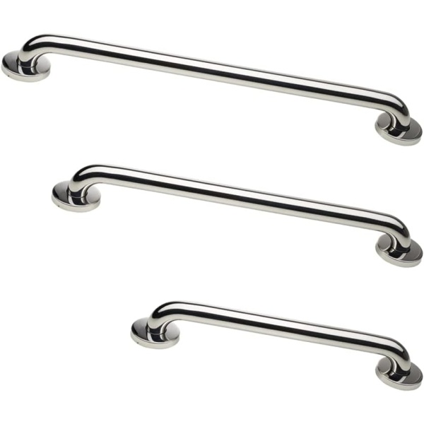 Grab Bar Bundle - ADA Compliance - Brushed Stainless, 1.5" Diameter - 18", 36", 42" - Pack of 3 - Image 29