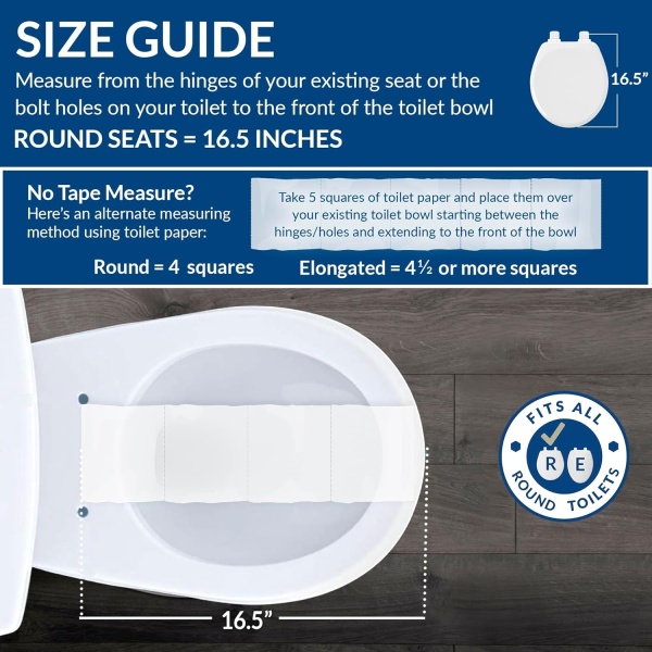 Bemis Assurance 3" Raised Toilet Seat for Seniors, Clean Shield Guard, Secure Hinges, Elongated, White - Image 19