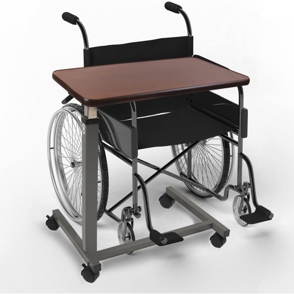 FSA/HSA Eligible, Vaunn Adjustable Overbed Bedside Table With Wheels (Hospital and Home Use) - Image 7