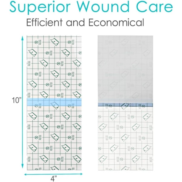 9" x 9" Shower Shields [Pack of 25], PICC Line Shower Cover Incision Stitches Wound Shower Protector Heart Monitor Waterproof Bandage Dressings Protection for Showering After Surgery - Image 19