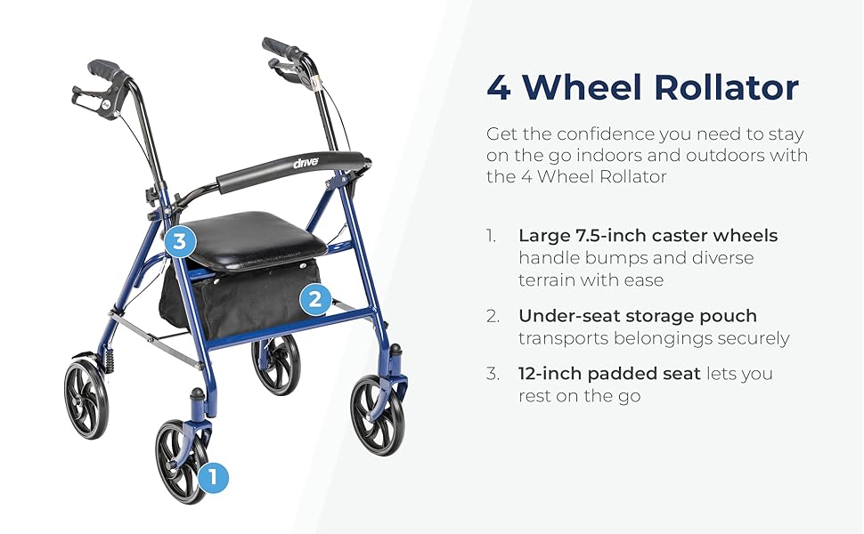 4 wheel rollator