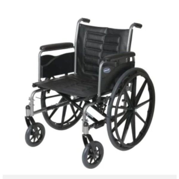 Invacare T420RFAP Series Tracer IV Bariatric Folding Wheelchair for Adult with 20" Seat Width and Full Arms